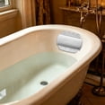 thumbnail image 4 of Almohada de baño para bañera con ventosas, almohada de espuma de PVC para bañera, cojín de soporte para cabeza y cuello, accesorio para spa en casa, reposacabezas ergonómico para bañera con 8, 4 of 6