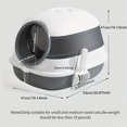 thumbnail image 2 of Keep Your Home Clean & Odor-Free with This Fully Enclosed  Anti-Splash Cat Litter Box!, 2 of 7