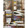 thumbnail image 5 of Leather Padfolio Business Portfolio Zipper Document Folder Professional Organizer for Men & Women by Rustic Town, Dark Brown, 5 of 9