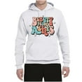 thumbnail image 2 of Wild Bobby Beauty From Ashes Groovy Font With Stars Vintage Unisex Hoodie Sweatshirt, White, Large, 2 of 6