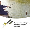 thumbnail image 5 of AQGT 1M Pen Fishing Rod with Spinning Reel Heavy Duty Aluminum Alloy Mini Pocket Telescopic Short Fishing Pole River Lake Reservoir Ice Fishing Rod Fishing Accessories, 5 of 8