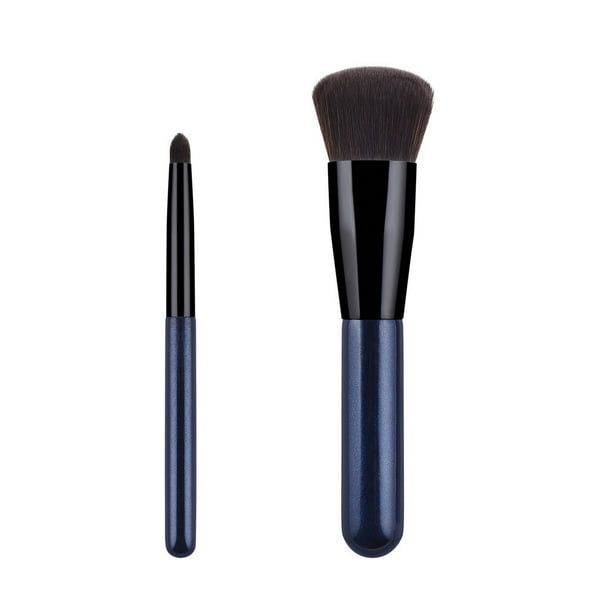 Set de brochas de madera para maquillaje - Filamento microcristalino, Uso profesional - Aplicación de base de maquillaje, cejas y sombras de ojos