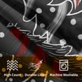 thumbnail image 4 of Christmas Pillow Covers 16x16 Inch Xmas Tree Pattern Pillowcases Set of 2 Black Decorative Throw Pillows Winter Pillow Cases for Living Room Bedroom Home Couch Decor, 4 of 6