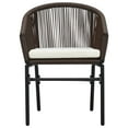 thumbnail image 3 of vidaXL 3 Piece Garden Dining Set Brown, 3 of 5