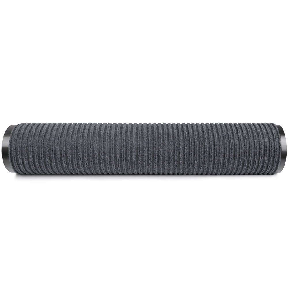 ANMINY Front Doormat Entrance Shoe Mat Waterproof PVC Non Slip Rug Outdoor Indoor,24"x35" Grey
