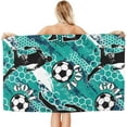 thumbnail image 2 of Yibo Soccer Bath Towel Sand-Free Beach Towel Quick Dry Pool Towel Lightweight Shower Towel for Bathroom Outdoor Swimming, 2 of 9