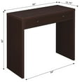 thumbnail image 6 of Convenience Concepts Northfield 30 inches Tall 1 Drawer 36-inch Desk, Espresso, All Ages, 6 of 7