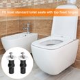 thumbnail image 6 of 1 Set M5 Toilet Seat Hinges Screws, Hinge Bolt Screws Toilet Seat Fixings for Toilet Seat (Washer Dia: 28mm/1.1"), 6 of 6