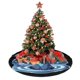 thumbnail image 4 of Falda para árbol de Navidad con puntadas, suave y divertida, decoración navideña de granja con cuello para árbol de Navidad de 36", 4 of 4