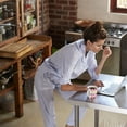 thumbnail image 5 of FDW Commercial Kitchen Metal Stainless Steel Work Table With Adjustable Table Foot,24 X 24 Inches, 5 of 7
