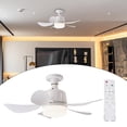 thumbnail image 1 of Ventilador de techo elegante con control remoto y luces LED personalizables en tonos suaves, 1 of 8