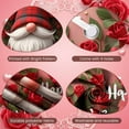 thumbnail image 4 of Red Rose Valentine's Day Banner Plaid Pattern Love Display Gnome Design Red Heart Happy Valentines Backdrop for Valentine's Day Party Romantic Date Indoor Decoration, 4 of 9