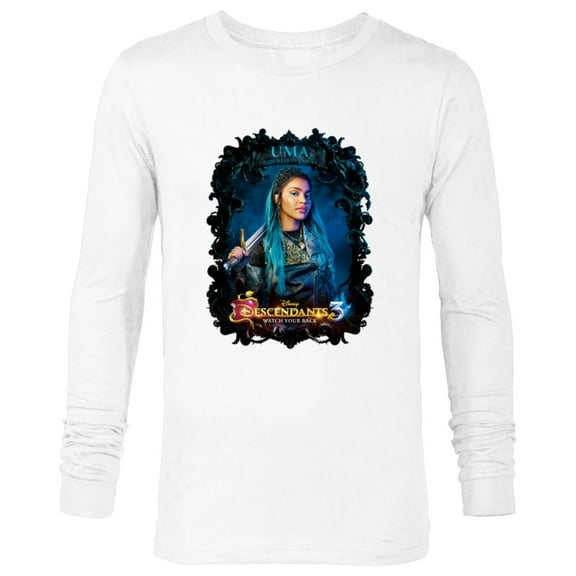 Disney Descendants 3 Uma Watch Your Back - Long Sleeve T-Shirt for Men -Customized-White