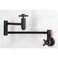 thumbnail image 2 of Kingston Brass KS8105DX Concord Wall Mount Pot Filler Faucet, Oil Rubbed Bronze, 2 of 8