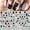 2pcs MJ-084 085, variant on Black Silver Cat Animals Nail Sticker Decals Y2K Charms Cute Dog Cartoon Adhesive Sliders Foils For Manicure Nail Art Decoration