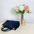 thumbnail image 3 of Tory Burch Women's Ella Nylon Extra Small Top Zip Crossbody Bag Purse (Tory Navy), 3 of 9