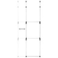 thumbnail image 4 of vidaXL Telescopic Wardrobe System with Rods Aluminium, 4 of 5