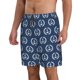 thumbnail image 2 of Balery Navy Nautical Traje de Baño Estilo Hawaiano para Hombre, Shorts de Secado Rápido con Bolsillos-Small, 2 of 6