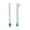 Created Emerald, variant on Created Emerald Dangling Earrings in Sterling Silver - Oval & Round Simulated Diamond CZ for Women - Hypoallergenic Earrings for Her