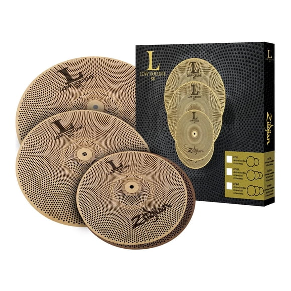 Set de Platillos Low Volumen ZILDJIAN L80 LV468 dorado 52.7x52.07x5.71
