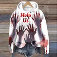 thumbnail image 4 of REUFTI Fashion Women's Halloween Printed Long Sleeve Round Neck Sweatshirt Hooded Tops Blouse,Sweatshirts For Women,Winter And Autumn Hoodies,Essentials Hoodie,Soft Fabric,Comfortable To Wear, 4 of 4
