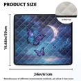 thumbnail image 2 of ZIATUBLES Butterfly Moon Pattern Washing Machine Dust Cover Pad Anti-Scratch Washer Dryer Top Protector Mat Versatile Home Kitchen Decor Accessories, 24 x 19.7 Inch, 2 of 7