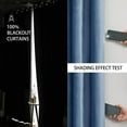 thumbnail image 2 of ZXNYH 100% Blackout Velvet Window Curtains Gold 84 inch Long， Room Darkening Curtains Heavy Thermal Insulated Grommet Livingroom Window Drapes with Black Liner 2 Panels Set, 2 of 7