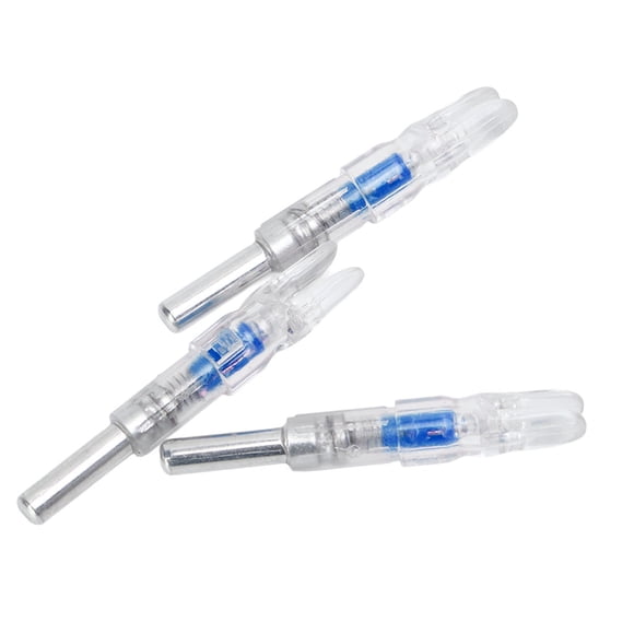 3PCS Archery Lighted Nocks Plastic Automatic With Switch 6.2mm Inner Diameter Archery Nock Tail For Night Hunting