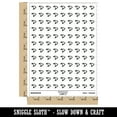 thumbnail image 2 of Retro Boomerang 200+ Round Stickers - White - Matte Finish - 0.50" Size, 2 of 3