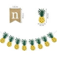 thumbnail image 5 of Toddmomy 1Set Pineapple Shaped Yellow Linen Cloth Banner for Baby Shower Party Home Decoration 17x13x0.1in 15x8cm 2m, 5 of 8