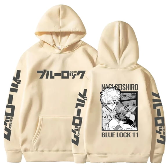 YOUSHENGER BLUE Hoodie Men Hooded Tops Fashion Anime LOCK Hoodies Women Autumn Winter Pullover Sweatshirts
