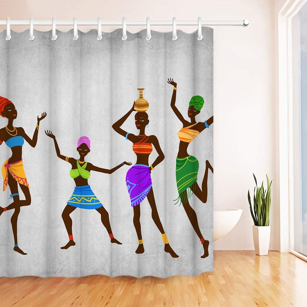 Dancing Women Shower Curtain Dancing Girl Shower Curtain Party Shower Curtain,Waterproof Shower Curtain Abstract Shower Curtains