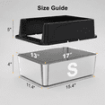 thumbnail image 5 of Stainless Steel Cat Litter Box Small Cats Metal, 5 of 9