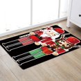 thumbnail image 1 of Christmas Mats and Rugs Flannel Fabric Non Slip Rubber Backing Absorbent Bath Rug Home Kitchen Floor Mat (50 x 80cm, 5#), 1 of 2