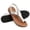 Silver, variant on Toe Loop Sandals for Women Leather Thong Slingback Vacation Sandals Adjustable Ankle Strap Casual Dressy Flats Sandals Walking Wear