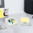 thumbnail image 3 of 2-Pack Pure Silicone Sticky Note Holder Set - Durable, Non-Slip White Desk Organizer for Home & Office, 3 of 7