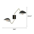 thumbnail image 6 of ECD Lighting Nordic Creative Flexible Swing Arm Alien LED Lights Wall Lamp - 40W Vintage Rotatable Wall Sconces for Home Decor, Room Decor, Restaurant, 6 of 7