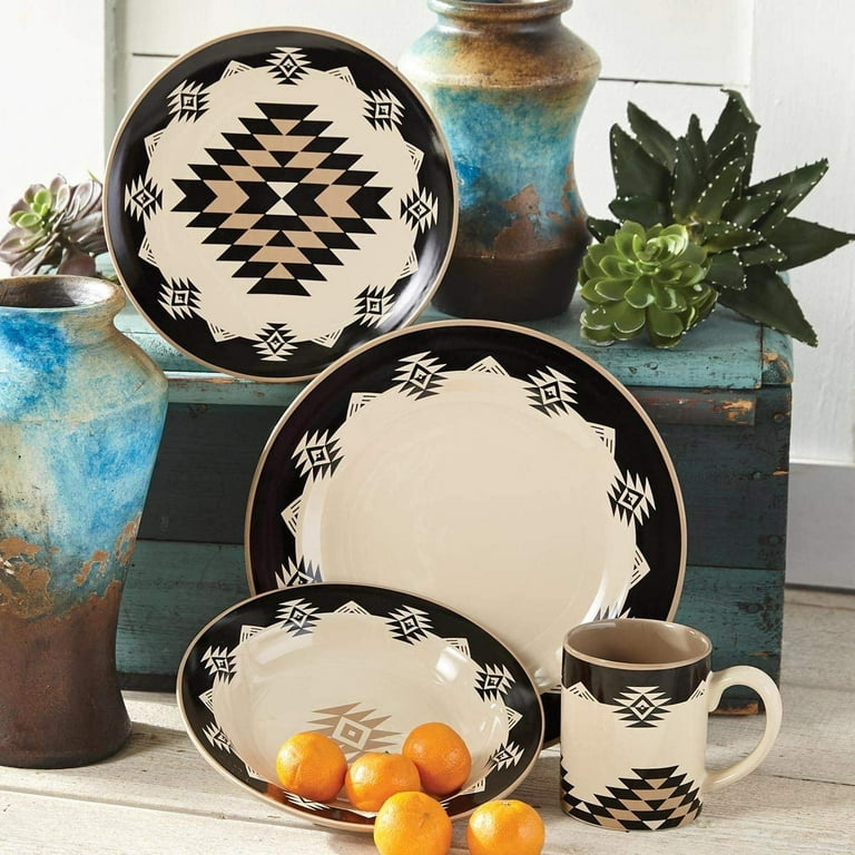 Hiend Accents Unisex Chalet 16Pc Ceramic Dinnerware Set Multi One