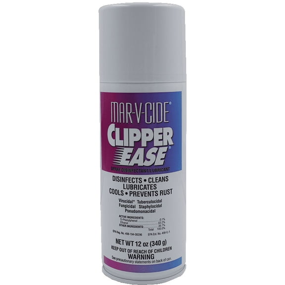 Clipper Ease Disinfectant Lubricant Spray - 12 oz | Mar-V-Cide