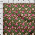 thumbnail image 2 of oneOone Cotton Silk Fabric Leaves & Floral Artistic Decor Fabric Printed BTY 42 Inch Wide, 2 of 4