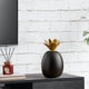 thumbnail image 5 of Adorno de cerámica con forma de piña, decoración de estilo nórdico, regalo, accesorio de fotografía negro escamoso, 5 of 9