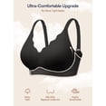 thumbnail image 4 of Sujetador inalámbrico Jelly Bra Cuteio para mujer con cobertura total negro XL, 4 of 5