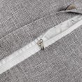 thumbnail image 3 of Unique Bargains Triple Button Decorative Pillowcases Grey 18" x 18", 3 of 6