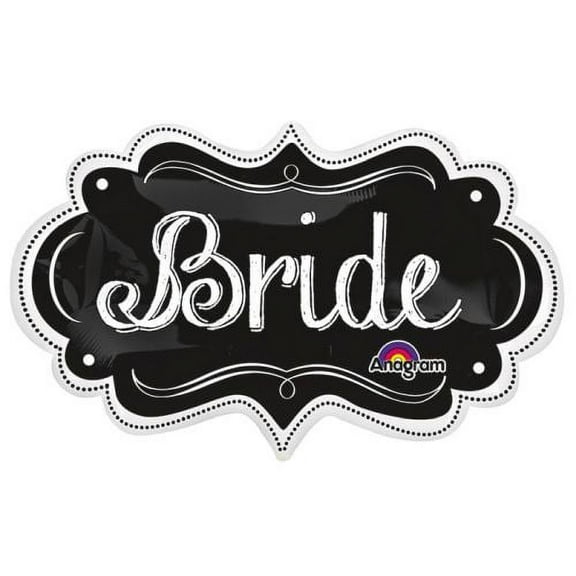 Burton & Burton 27" Bride Chalkboard Balloon