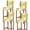 Yellow, variant on Yellow Grey Oil Painting Bar Stool Cover Set of 2, Abstract Modern Geometric Stretch Bar Chair Cover, Removable Washable Pub Counter Stool Chair Slipcover for Kitchen Dining Room Pub Cafe