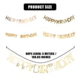 thumbnail image 2 of relayinert 1pcs Set 16.4ft Gold Paper Card Birthday Decorations Happy Birthday Banner For Birthday Party Happy Birthday Sign TYPE4 NO4, 2 of 6