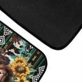 thumbnail image 5 of Renewold American Tribal Highland Cow Cattle Sunflower Auto Carpet Floor Mats for Car Van Truck SUV, 4 Pieces Front & Rear Full Set with Rubber Backing Universal Fit for Most Vehicles, 5 of 7