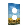 thumbnail image 2 of Kll Blooming Sunflower Field Wall Plate,Gloss Finish,Standard Size 1 - 5" X 3", Polycarbonate Thermoplastic,Electric Receptacle Plug Covers, 2 of 8