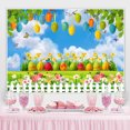 thumbnail image 2 of Ciel Bleu et Papillon avec Jardin Toile de Fond pour Baby Shower, 2 of 6