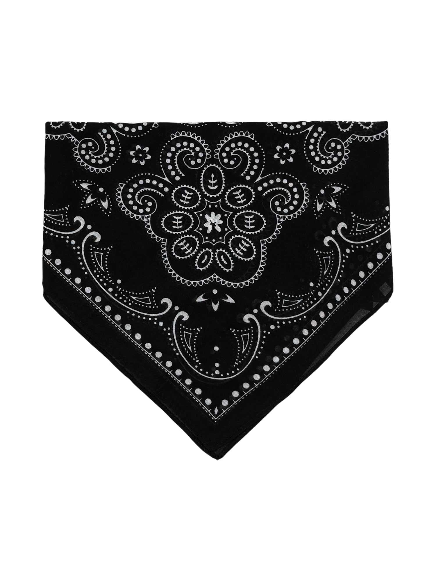 Time and Tru Women's Western Star Bandana, Black Soot, One Size Fits Most